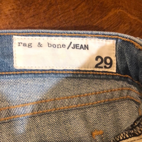 Rag & Bone Skinny Racer Relay Ankle Zip Jeans Size 29 - Picture 5 of 7